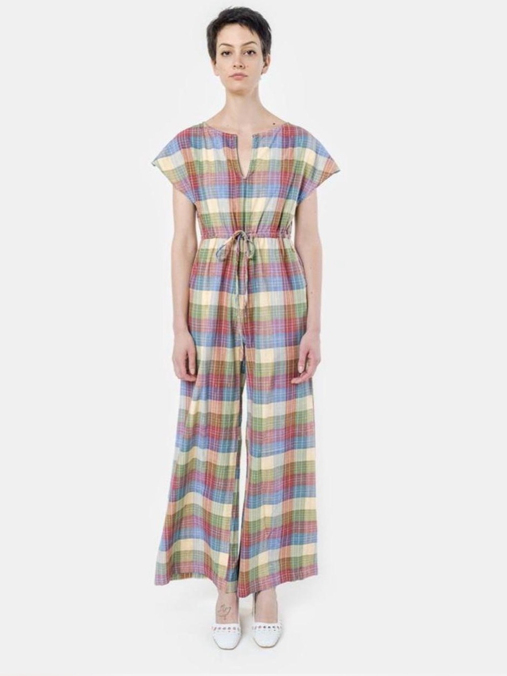 SMALL Ace & Jig Madras Suit-Up Jumpsuit